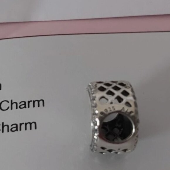 AUTHENTIC PANDORA Sterling Silver Skier Button Charm with Cz's ENG792016CZ_254 - Picture 6 of 10